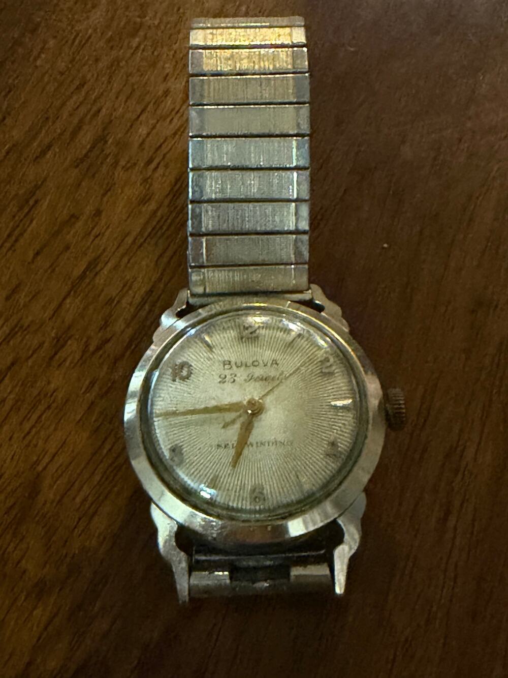 Vintage Bulova 23 Jewels Self-winding Automatic Sun Burst Dial Watch